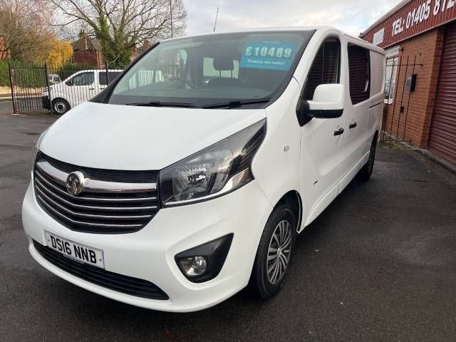 2016 Vauxhall Vivaro 2900 1.6CDTI 115PS Crew can Sportive H1 NO VAT CREW CAB 6 SEATS  XX X NO VAT TO PAY XXX